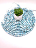 Larimar Roundel Beads 10 mm AAA Quality Length 40 cm Larimar Good Quality beads - Larimar Rondelle Beads