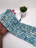 Larimar Roundel Beads 10 mm AAA Quality Length 40 cm Larimar Good Quality beads - Larimar Rondelle Beads