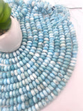 Larimar Roundel Beads 10 mm AAA Quality Length 40 cm Larimar Good Quality beads - Larimar Rondelle Beads