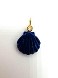 Gemstone Charm Carving Fancy Shape 16x16 mm Size - 925 Silver and gold plating- Gemstone Pendant- Silver pendant with 1 Inlay gemstone
