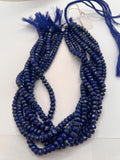 Lapis 6mm faceted roundel Beads - good Quality - Length 14 ''- Natural Lapis lazuli, faceted Beads