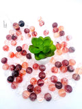 18mm Flower Quartz Round Beads – AAA Quality Gemstone Strand, origin Brazil. natural big size gemstone. Crystal flower Quartz.