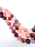 20mm Flower Quartz Round Beads – AAA Quality Gemstone Strand, origin Brazil. natural big size gemstone. Crystal flower Quartz.