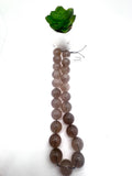 19mm Rutilated Quartz Round Beads – AAA Quality Gemstone Strand, origin Brazil.