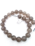 20mm Rutilated Quartz Round Beads – AAA Quality Gemstone Strand, origin Brazil.
