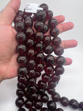 Hessonite Garnet 18MM Round Beads, - Big size Garnet, AAA Quality Beads- Length 16 Inch.