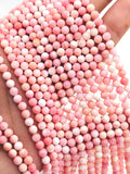 Queen Conch 4mm Shell Round Beads • • Length 16 inch • AAA Quality • Natural Pink Queen Conch Shell Beads