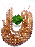 16mm Citrine Round beads top Quality, Natural Citrine in perfect Round. Brandy citrine. origin Brazil.