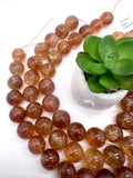 Citrine Round 20MM size beads, Good Quality, Natural Citrine, Madeira/brandy citrine. Big size round, origin Brazil