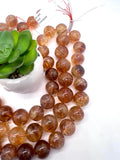 Citrine Round 20MM size beads, Good Quality, Natural Citrine, Madeira/brandy citrine. Big size round, origin Brazil
