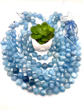 16MM Aquamarine Round Beads - AAA Quality - Length 40 cm- Natural Aquamarine from Brazil.