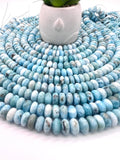 Larimar Roundel Beads 10 mm AAA Quality Length 40 cm Larimar Good Quality beads - Larimar Rondelle Beads