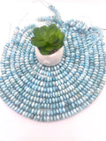 Larimar Roundel Beads 10 mm AAA Quality Length 40 cm Larimar Good Quality beads - Larimar Rondelle Beads