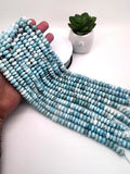 Larimar Roundel Beads 10 mm AAA Quality Length 40 cm Larimar Good Quality beads - Larimar Rondelle Beads