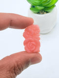 Pink Opal Carving - Code P1 - P4 - Natural Pink Opal Loose Piece - Pink Opal Pendant