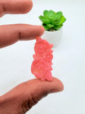 Pink Opal Carving - Code P5 -P8 - Natural Pink Opal Loose Piece - Pink Opal Pendant