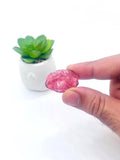 Pink tourmaline Carving - Code #T1 - Size 29X22 mm - Weight 8.3 gm- Natural Pink Opal Loose Piece - Pink Opal Pendant