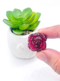 Pink tourmaline Carving - Code #T2 - Size 21X22 mm - Weight 8.6 gm- Natural Pink Opal Loose Piece - Pink Opal Pendant