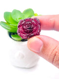 Pink tourmaline Carving - Code #T2 - Size 21X22 mm - Weight 8.6 gm- Natural Pink Opal Loose Piece - Pink Opal Pendant