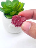 Pink tourmaline Carving - Code #T3 - Size 21X25 mm - Weight 8.2 gm- Natural Pink Opal Loose Piece - Pink Opal Pendant