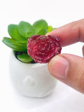 Pink tourmaline Carving - Code #T3 - Size 21X25 mm - Weight 8.2 gm- Natural Pink Opal Loose Piece - Pink Opal Pendant