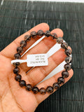 Black Rutile Bracelet 8.5 mm Size • Code #K2 • AAA Quality • Natural Rutilated Quartz • Rutile Round Beads Bracelet