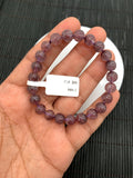 Super Seven Bracelet • 8 mm Size • Code S2 • 7.5 Inch Length • AAAA Quality • Natural Super Seven Round Bracelet