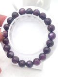 Star Ruby Round Bracelet • 9.5 mm Size • Code S6• 7.5 Inch Length • AAA Quality • Natural Star Ruby Bracelet