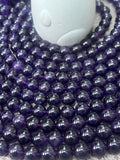 10MM Amethyst Round Beads , Length 40cm, Natural Amethyst Round .AAA Quality origin Africa