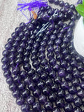 10MM Amethyst Round Beads , Length 40cm, Natural Amethyst Round .AAA Quality origin Africa