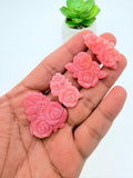 Pink Opal Carving - Code P1 - P4 - Natural Pink Opal Loose Piece - Pink Opal Pendant