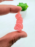 Pink Opal Carving - Code P5 -P8 - Natural Pink Opal Loose Piece - Pink Opal Pendant