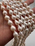 Pearl baroque shape, 8-9mm size, Natural Freshwater cultured Pearl, baroque shape, 8X11 mm size. good luster.