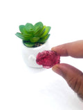 Pink tourmaline Carving - Code #T1 - Size 29X22 mm - Weight 8.3 gm- Natural Pink Opal Loose Piece - Pink Opal Pendant