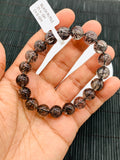 Black Rutile Bracelet 10.5 mm Size • Code #K5 • AAA Quality • Natural Rutilated Quartz • Rutile Round Beads Bracelet