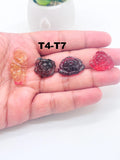 Pink tourmaline Carving - Code #4-7 - Size 21X25 mm - Weight -- Natural Pink Opal Loose Piece - Pink Opal Pendant