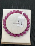 Ruby Bracelet • 8.5 mm Size • Code K14 • 7.5 Inch Length • AAAA Quality • Natural Ruby Round Bracelet