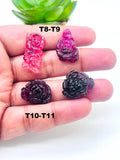 Pink tourmaline Carving - Code #9-11 - Size ---mm - Weight -- Natural Pink Opal Loose Piece - Pink Opal Pendant
