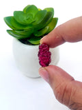 Pink tourmaline Carving - Code #12-17 - Size ---mm - Weight -- Natural Pink Opal Loose Piece - Pink Opal Pendant