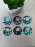 Abalone Shell pendant - 30mm Size- Pack of 4 Pcs- AAAA Quality- Natural Abalone Cabochons