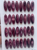 7x20 mm Purple Spiny Oyster Shell oval Cabs • Pack of 2 Pieces • AAA Quality • Natural Spiny Oyster Cabochon