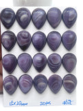 15X20mm Wampum Quahog Shell Pear Cabs • Pack of 1 Piece • AAA Quality • Natural Wampum Shell Cabochon • Flat Back