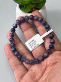 Sapphire Bracelet (BI COLOR) - 7.5 mm Size • Code # BS1 • AAA Quality • 7.5'' length • Natural Star Sapphire Round Bracelet