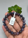 Sapphire Bracelet (BI COLOR) - 9.5 mm Size • Code # BS3 • AAA Quality • 7.5'' length • Natural Star Sapphire Round Bracelet