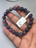 Sapphire Bracelet (BI COLOR) - 9.5 mm Size • Code # BS3 • AAA Quality • 7.5'' length • Natural Star Sapphire Round Bracelet