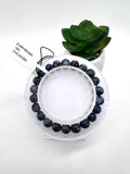 Pitersite Bracelet• 8 mm Size • Code #P1 • AAAA Quality • 7.5'' length • Natural Sapphire Round Bracelet