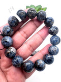 Pitersite Bracelet• 14 mm Size • Code #P4 • AAAA Quality • 7.5'' length • Natural Sapphire Round Bracelet