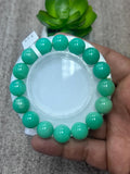 Chrysoprase Bracelet • 13 mm Size • Code #E7 • AAAA quality • Length 7.5” • Natural Chrysoprase Round Bracelet • Origin Australia
