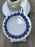 Tanzanite Bracelet - 9 mm Size - Code #B1 - 7.5 Inch Length - 4A Quality - Natural Tanzanite Round Beaded Bracelet