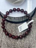 Red Rutile Round Bracelet • 8 mm Size • Code #C1 • AAA Quality • Natural Rutilated Quartz Bracelet